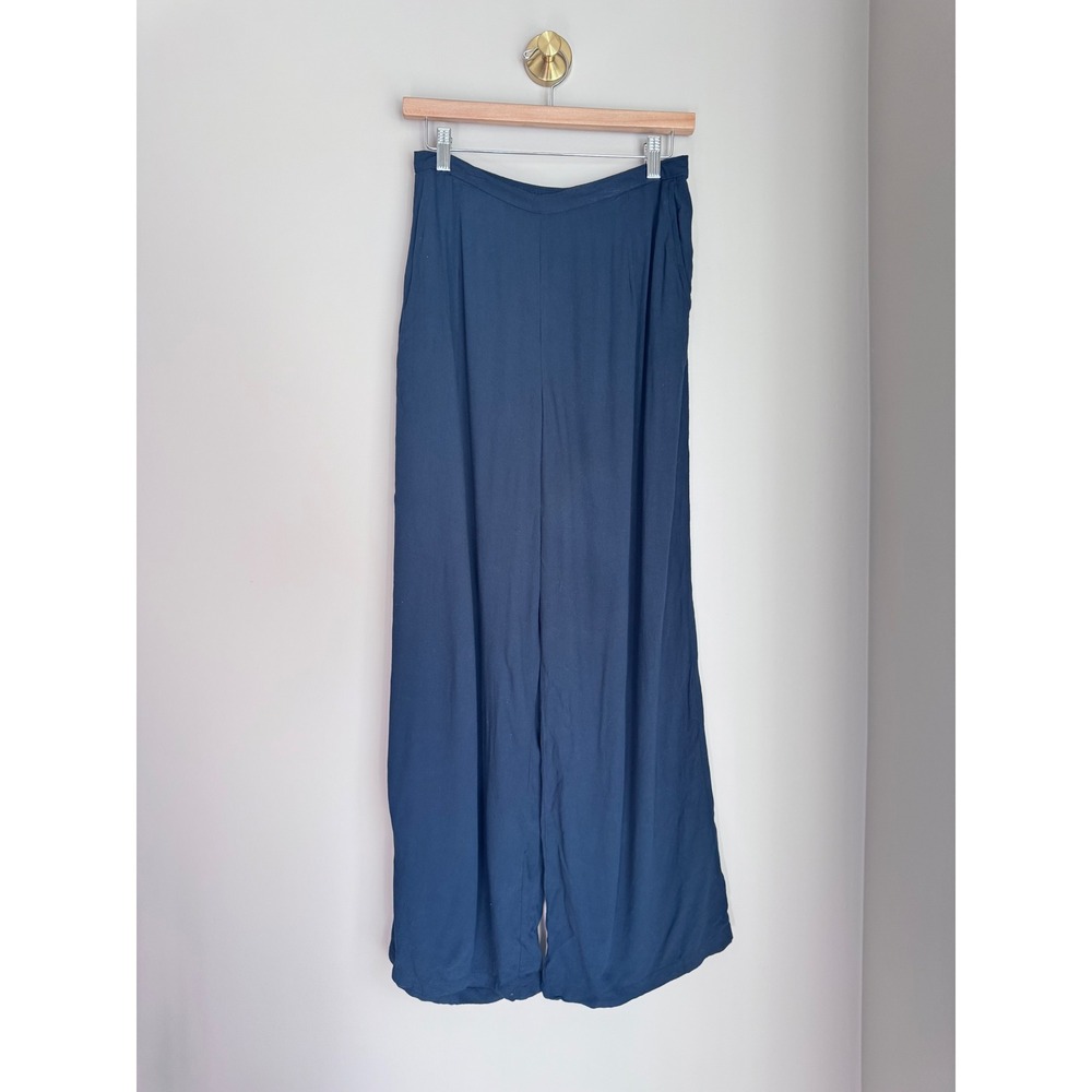 Abercrombie & Fitch Womens Black Crepe Wide Leg Vacation Pants Size M